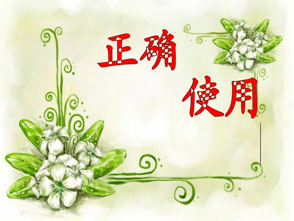 正确使用成语_第1页