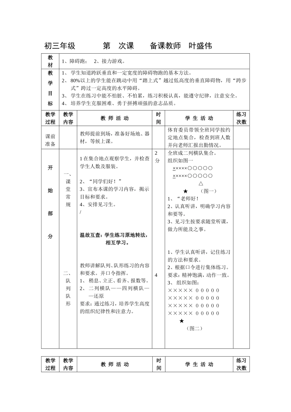 初三年级第1次课备课教师叶盛伟_第1页