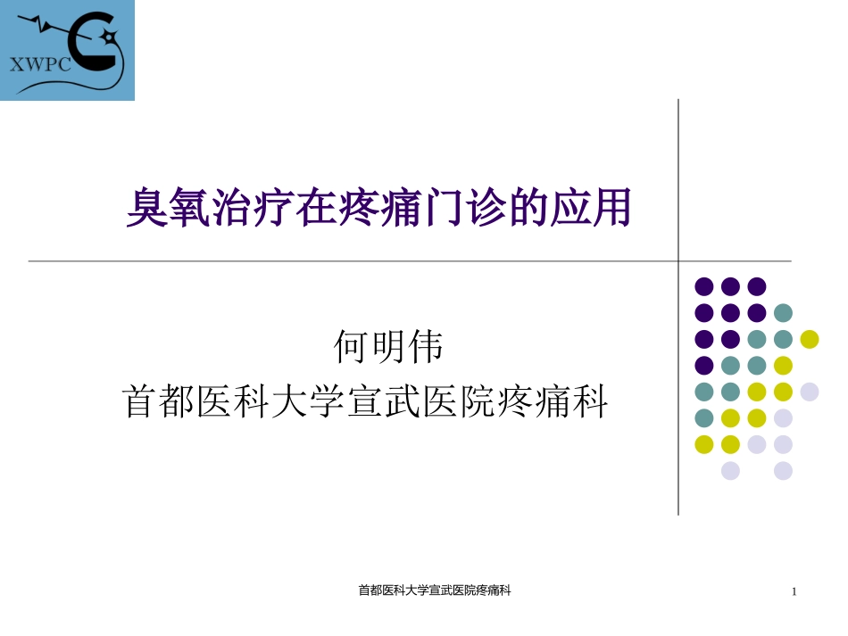 臭氧在疼痛门诊的应用(何明伟)_第1页