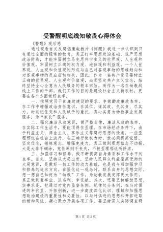 受警醒明底线知敬畏心得体会_2