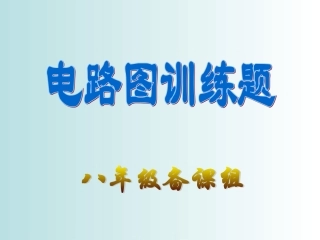 电路图训练题