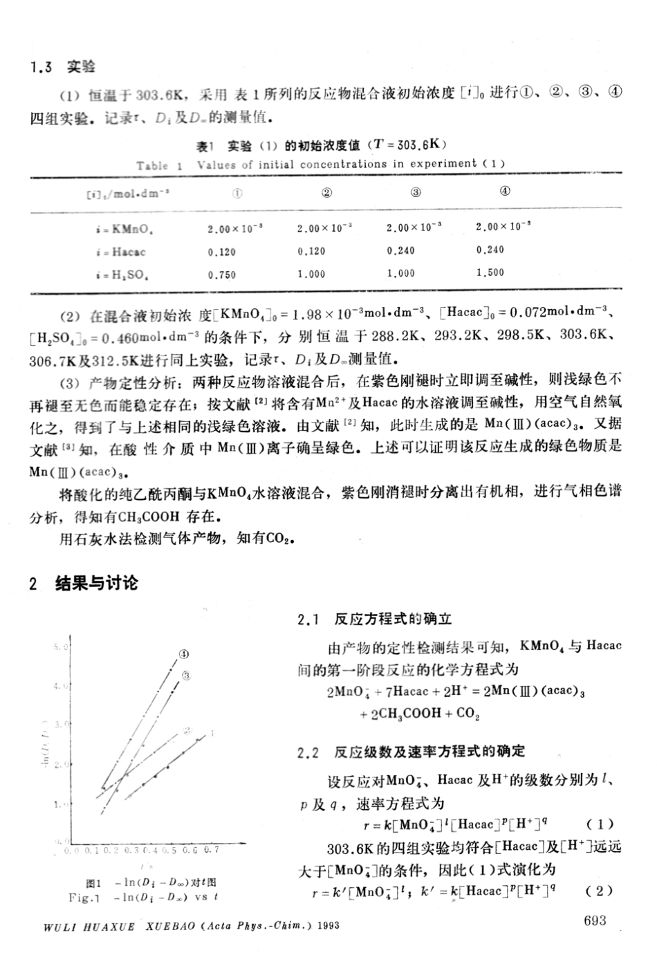 高锰酸钾与乙酰丙酮快速反应动力学_第2页