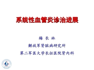系统性血管炎诊治进展-梅长林
