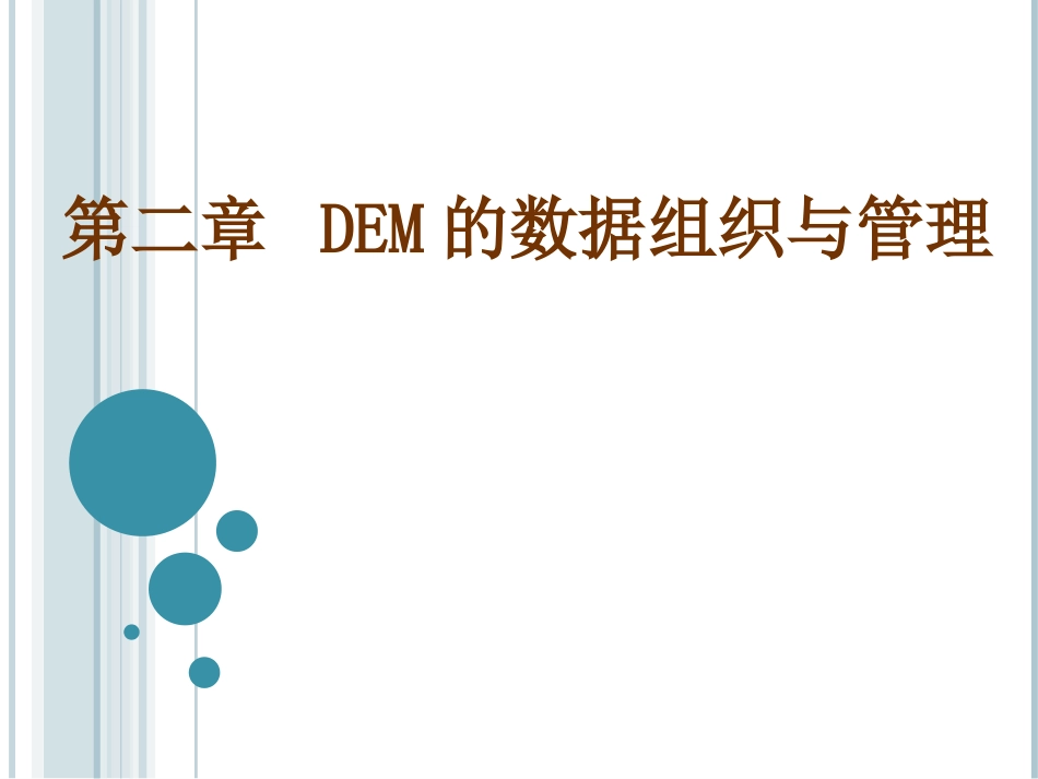 第二章 DEM的数据组织与管理_第1页