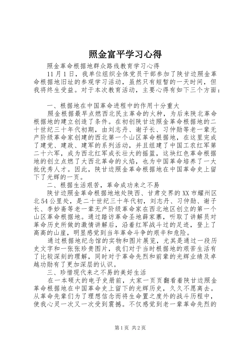 照金富平学习心得_第1页