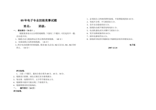 电子专业技能竞赛试题