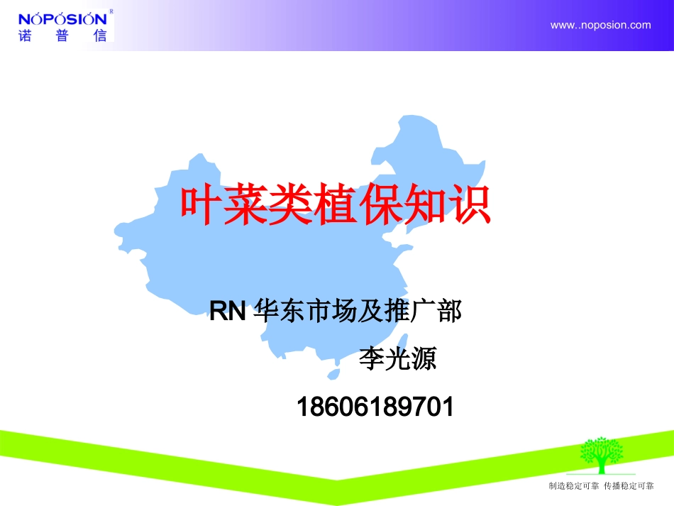 叶菜类病虫害植保知识_第1页