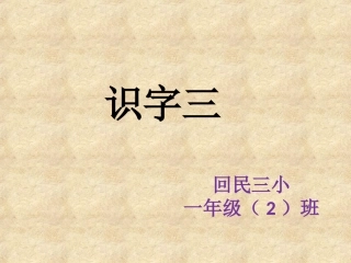 课件-识字三2