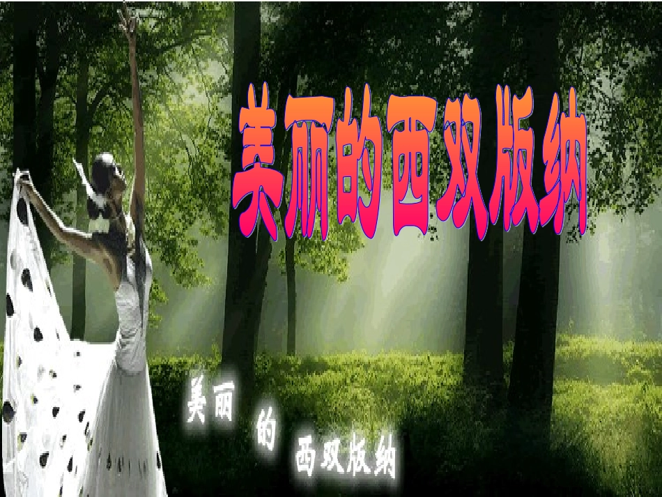 《美丽的西双版纳》课件(苏教版八年级上)_第1页