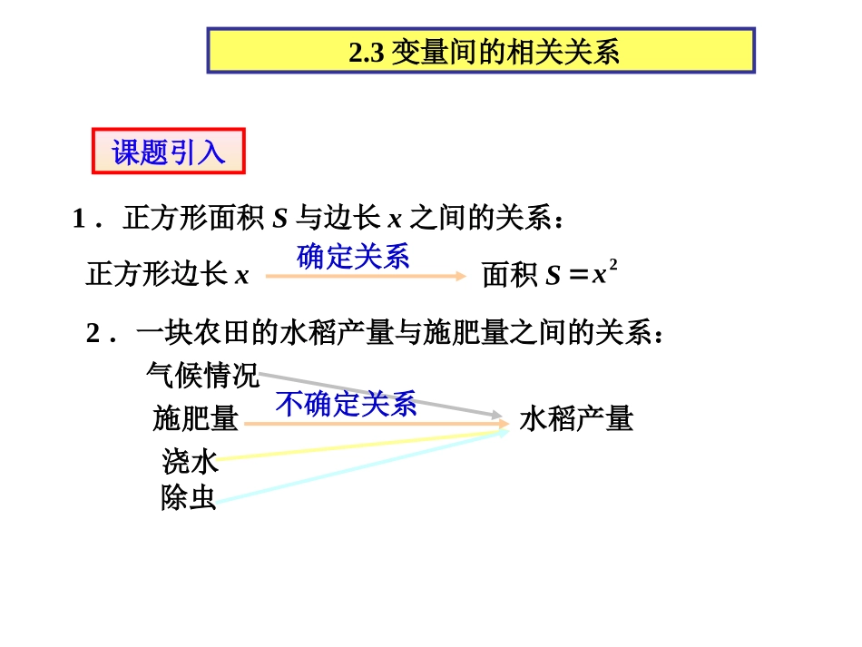 高二数学变量间的相关关系_第2页