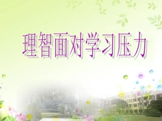 《理智面对学习压力》参考课件3
