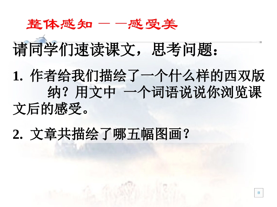 美丽的西双版纳演示文稿1_第2页
