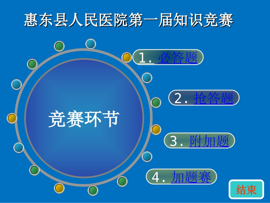 惠东县人民医院第一届知识竞赛PPT模板-(定稿)_第1页