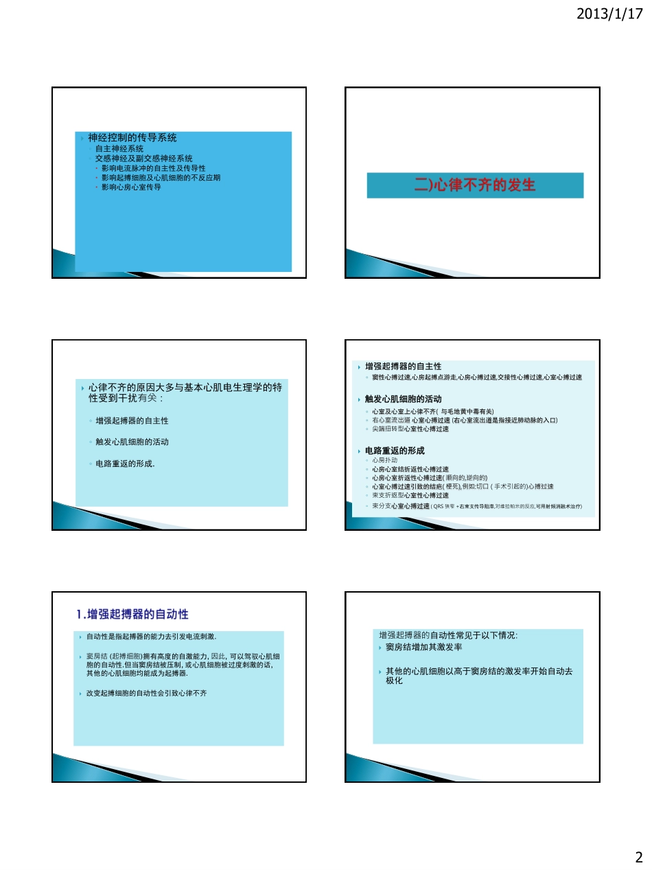 ECG-3s Arrhythmias & Heart Block (Lecturer)_Simplified Chinese version_第2页