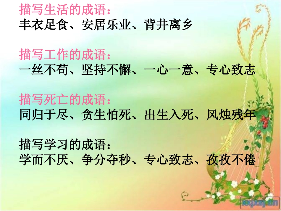 四字词语归类复习_第3页