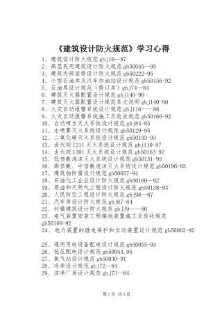 《建筑设计防火规范》学习心得_1