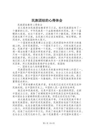 民族团结的心得体会_2