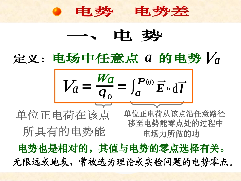 竞赛辅导课件真空中的静电场电势电势差_第3页