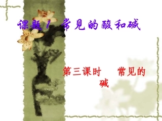 九年级化学第十单元课题1第三课时