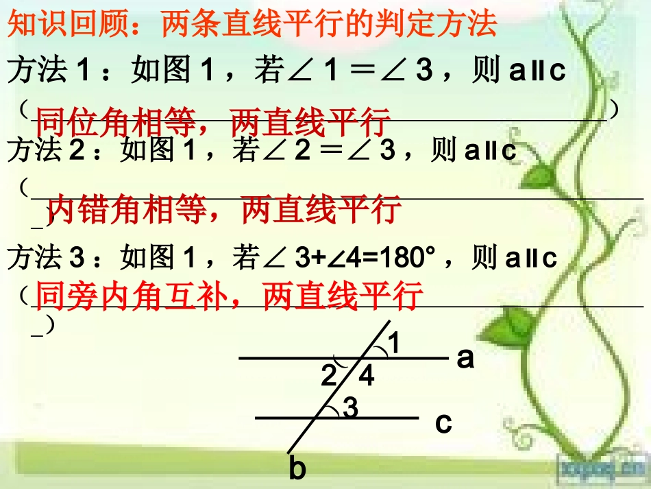 平行线的判定练习课课件_第2页