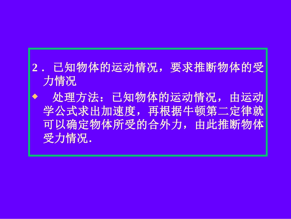 专题牛顿运动定律牛顿第二定律的应用课件_第3页