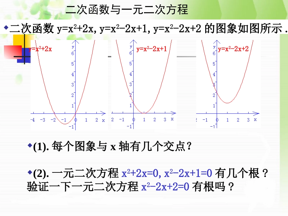 二次函数和一元二次方程_第2页