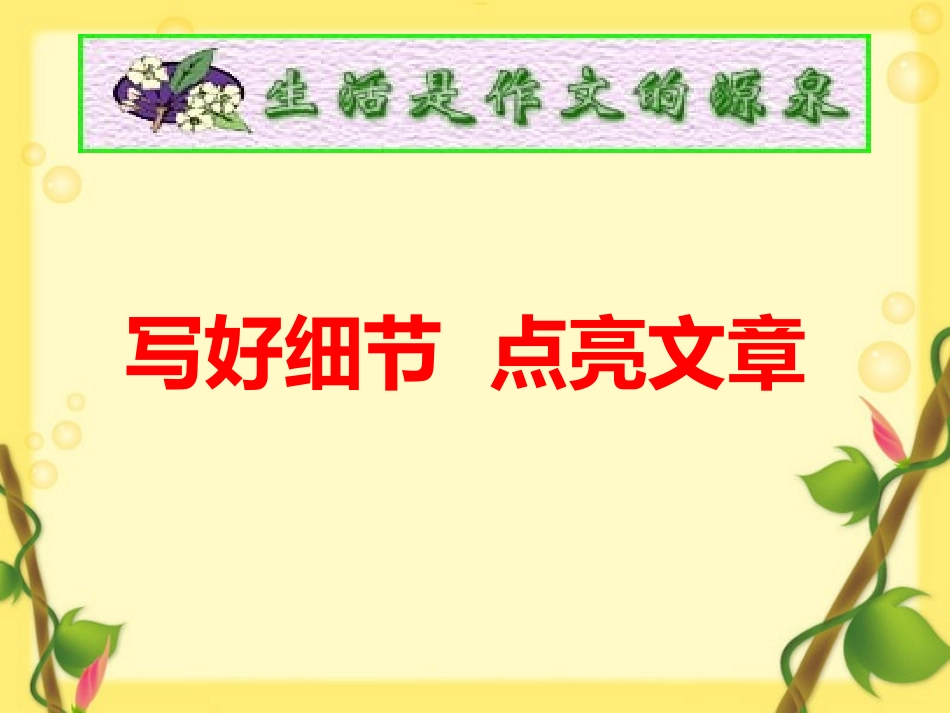 七年级作文指导(细节描写)_第2页