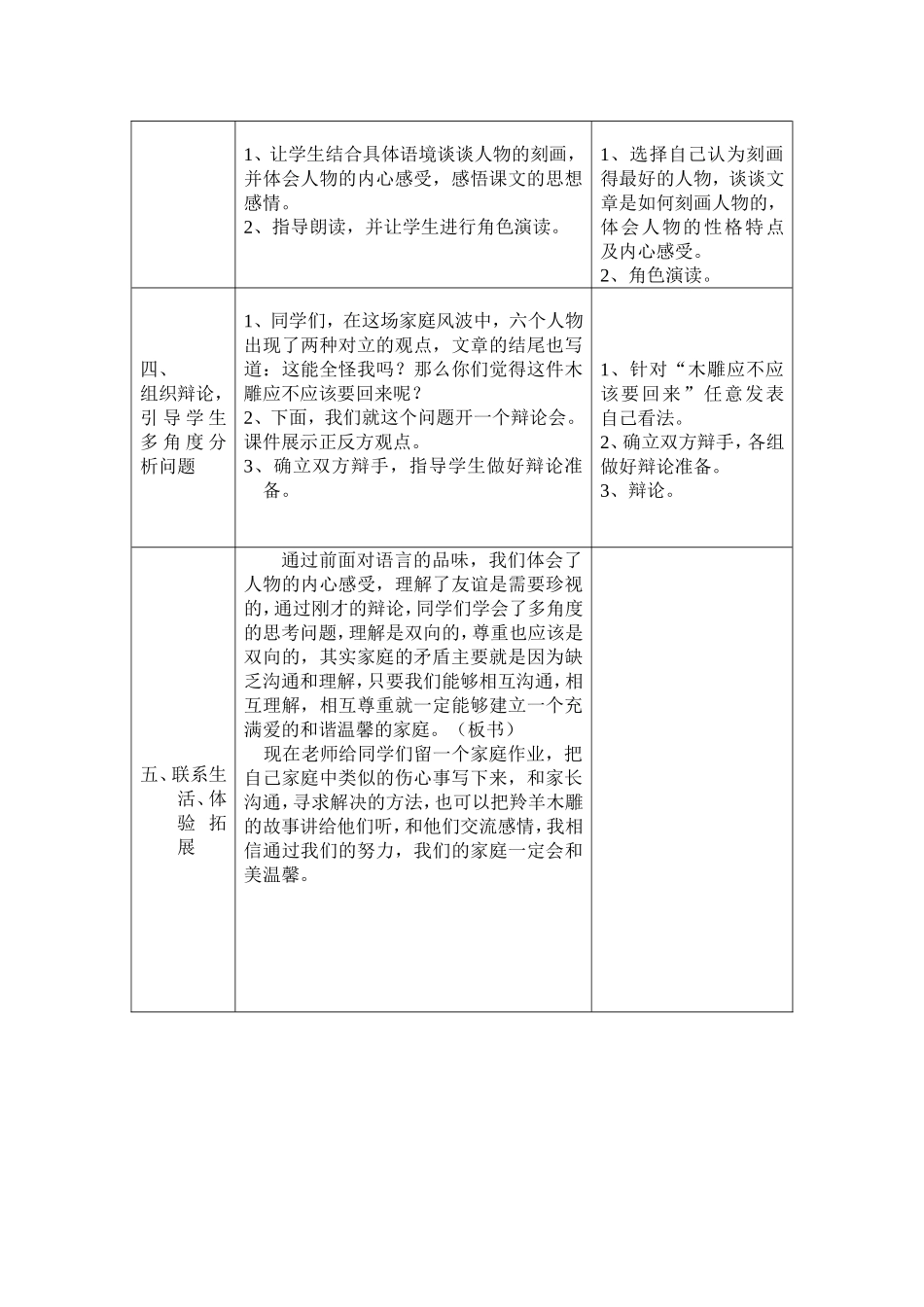 《羚羊木雕》教学设计_第2页