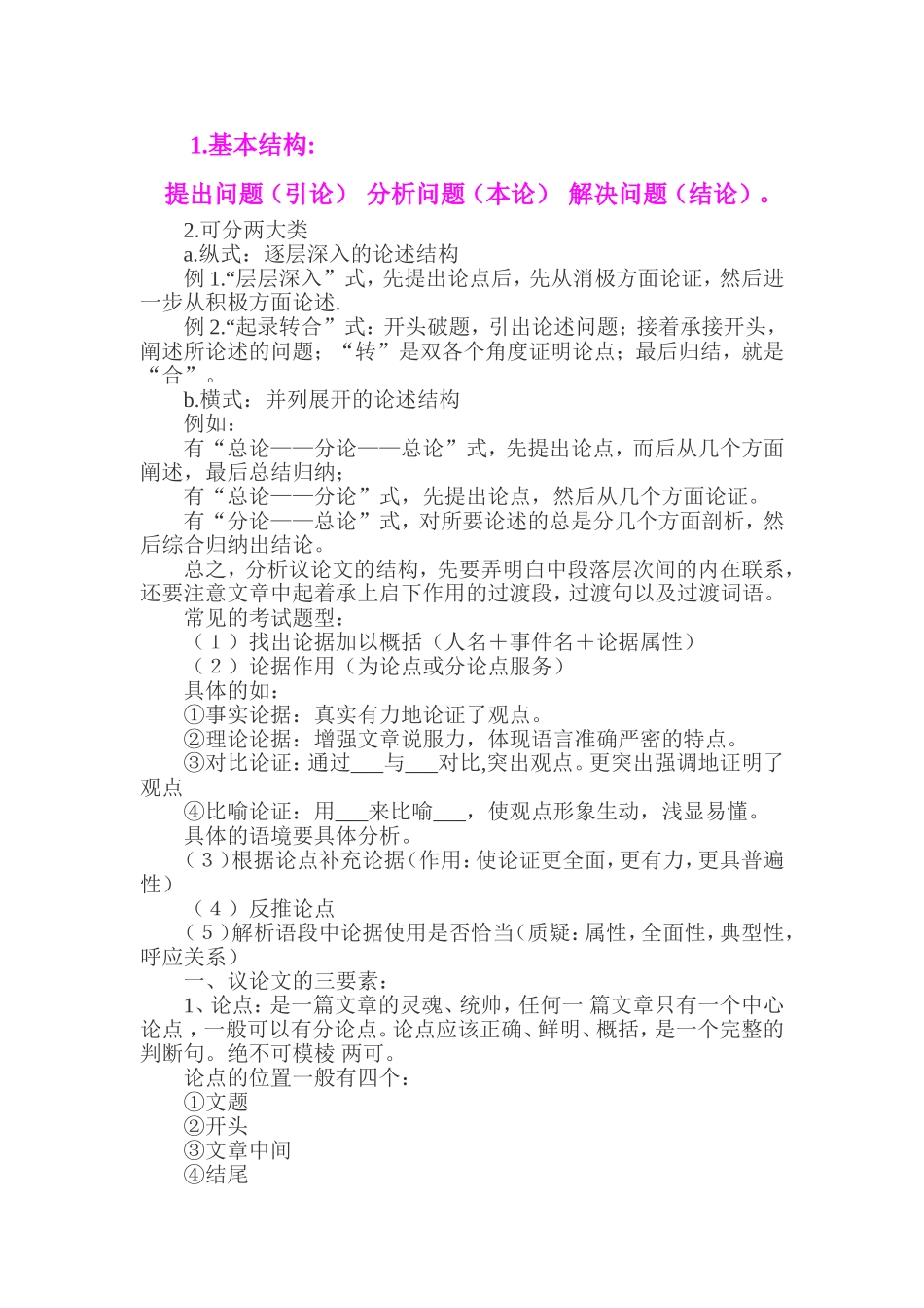 议论文知识点_第3页