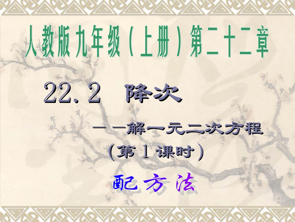 降次解一元二次方程第课时_第1页