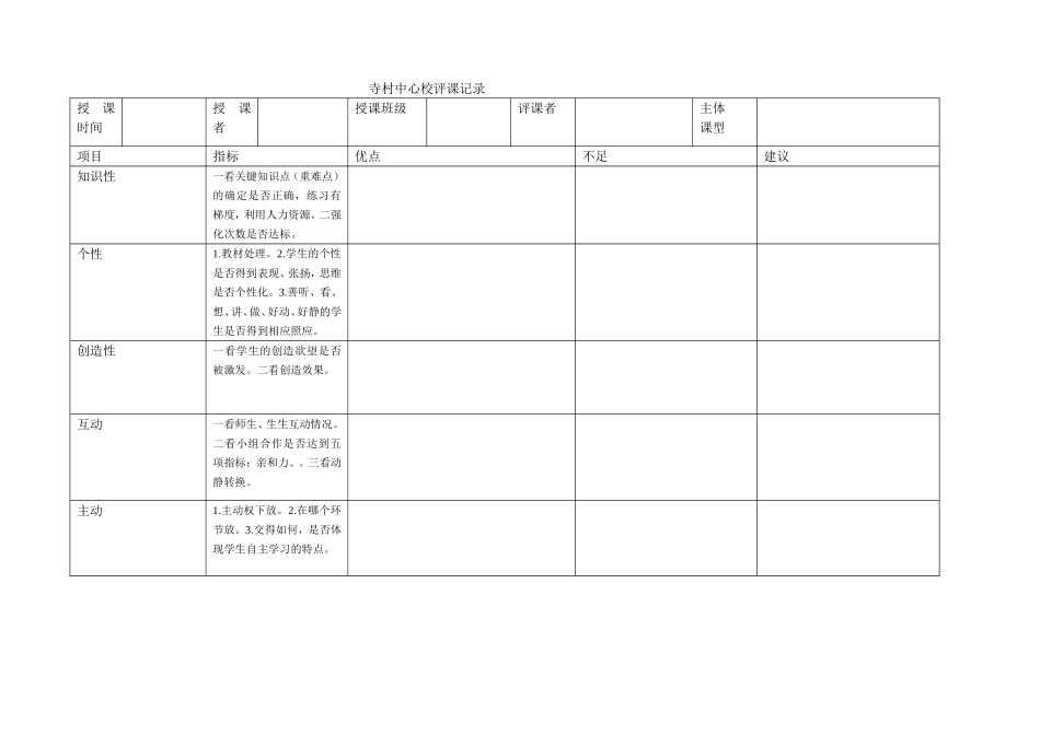 寺村中心校评课记录_第1页