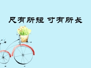 《尺有所短寸有所长》课件1