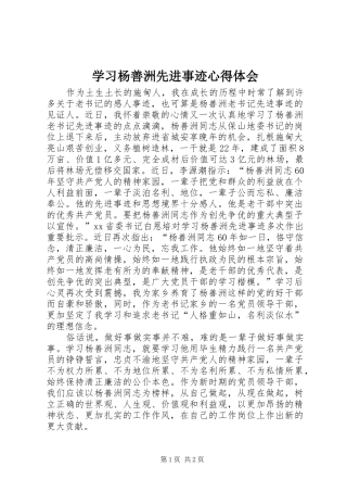 学习杨善洲先进事迹心得体会 (20)
