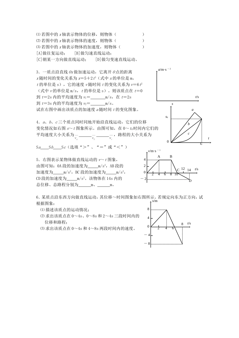 高一物理图像题_第2页