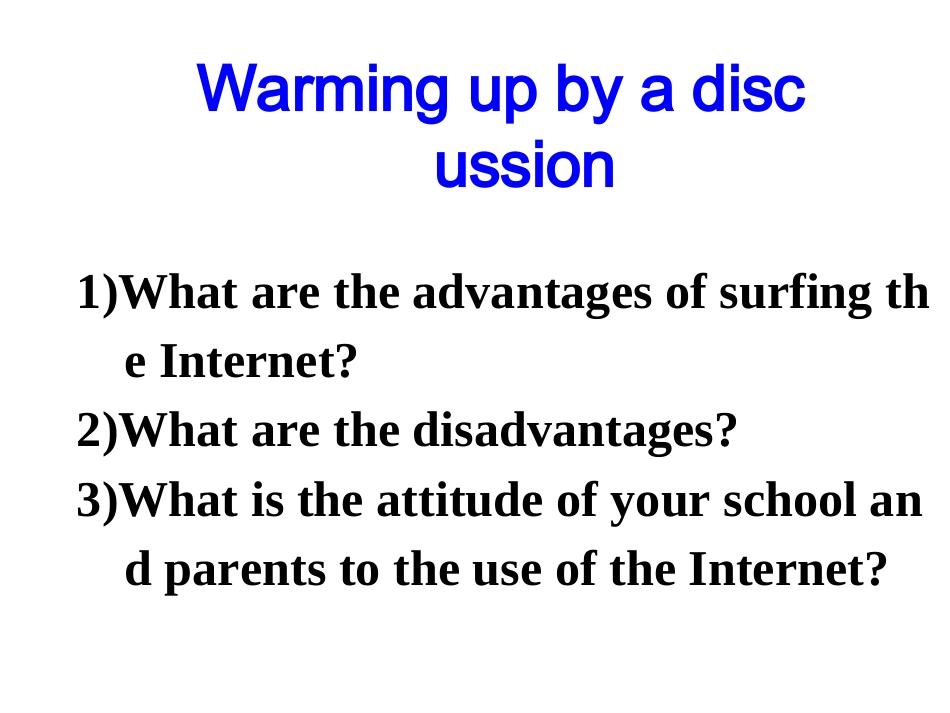 高一英语上册Module_6_The_Internet_and_Telecommunications课件_第2页