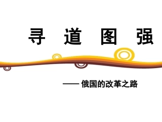 俄国农奴制改革11