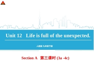 2014年人教版新目标九年级英语Unit12（第3课时）精美课件