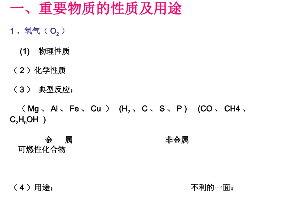 初中上学期化学知识复习_第2页