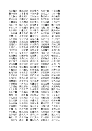 易错成语文档