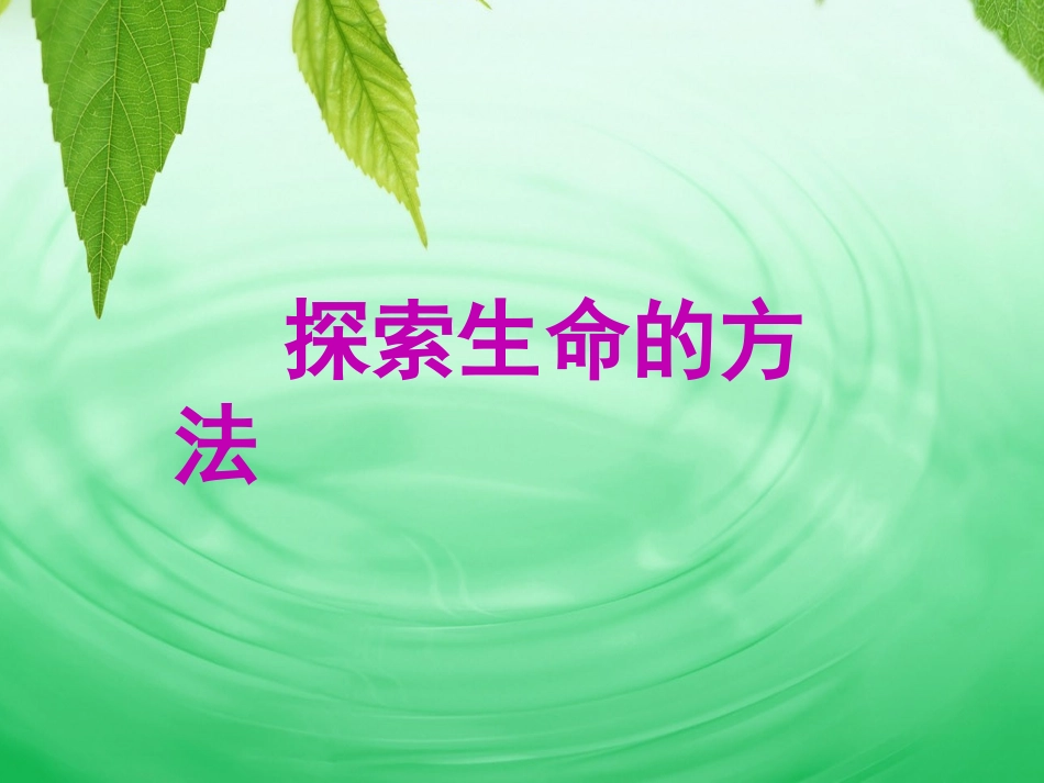 苏教版七上第二章第二节探索生命的方法（共25张PPT）_第3页