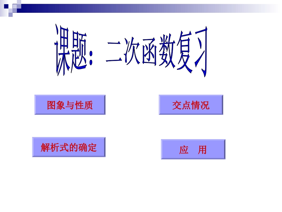 二次函数复习课_课件_第1页