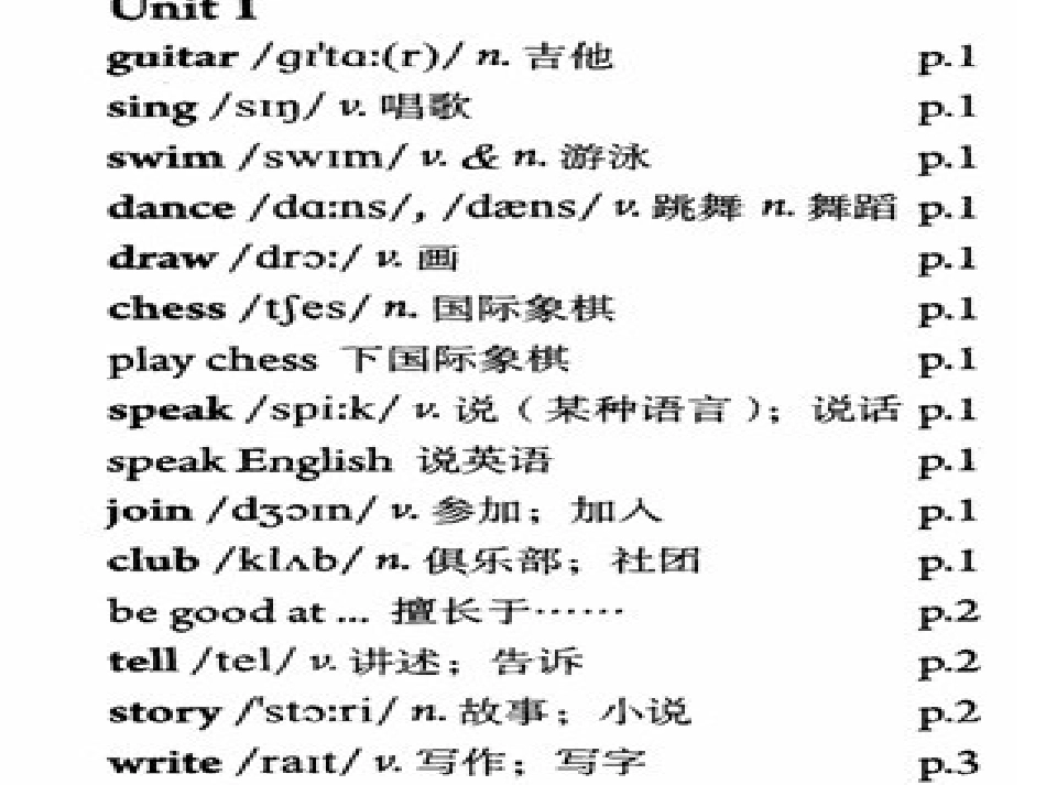 2013_人教版_七年级下册_Unit_One_Can_you_play_the_guitar_Section_A_第2页