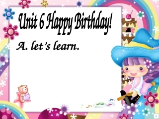 三年级上册Unit6Alet’slearn课件