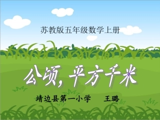 北师大版数学五年级上册《公顷，平方千米》课件