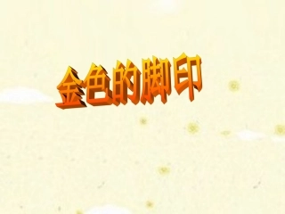 《金色的脚印》参考课件