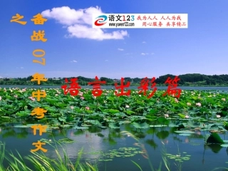 作文系列课件-语言出彩篇