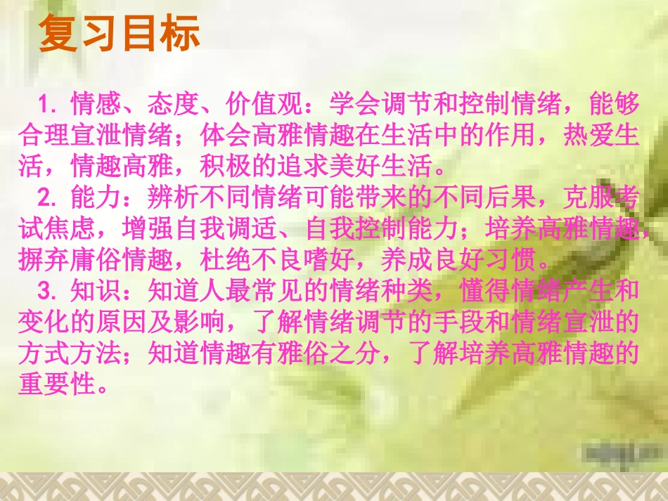 七年级思品下册第六单元复习课件_第3页