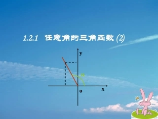 任意角的三角函数（）