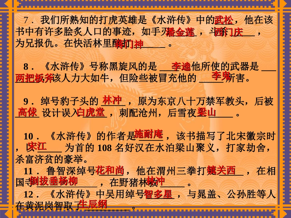 四大名著知识_第3页