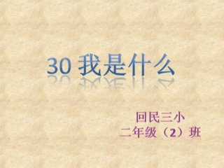课件-我是什么++